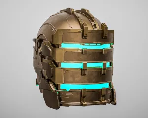 Dead Space Remake Engineer Helmet - 3D Printable STL Model