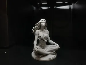 Zen Meditation: Seated Woman in Serenity