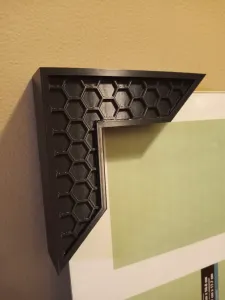CORNER CLAMP MIRROR / PICTURE FRAME - HONEYCOMB