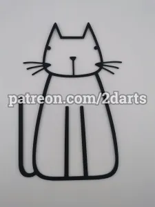 Abstract Cat Wall Art