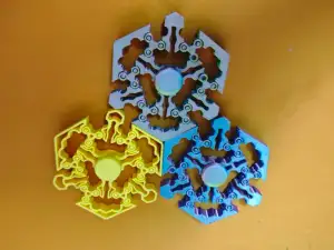 Hollow out bistable gyroscope - active/Transforming toy