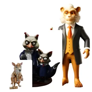 Anthropomorphic Animal Figurines Collection