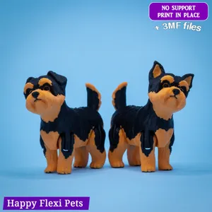 Realistic dog Yorkshire terrier toy 48 v2025 (SNAP + 3MF)
