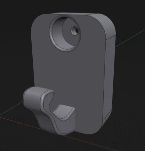 Perchero con orificio de 3 mm/Hanger with a 3 mm hole