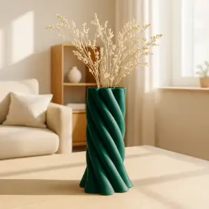 Spiral Vase - Flower Pot, Twisted Vase