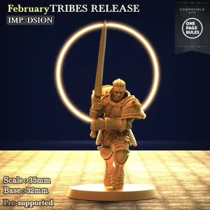 Gladiors , Army of Sun, 4 miniatures & 5 Heads