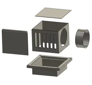 Ventilation grille with pipe connection