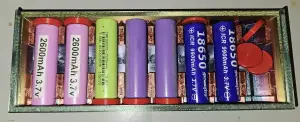 8 X 18650 cell (battery) storage box