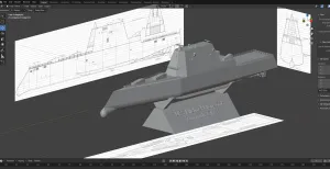 Zumwalt Class Destroyer -- USS Michael Monsoor