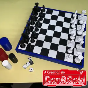 DBG travel Chess, Checkers and Backgammon set
