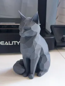 Cat Low-Poly Art Decor