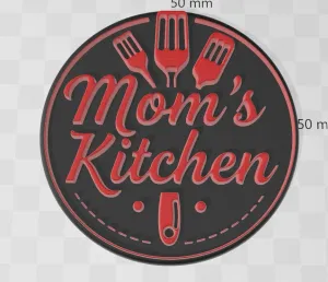 ""Mom's Kitchen" Sign