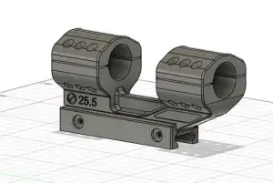 Telescopic Sight Mount for 25 mm Picatinny rail