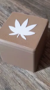 Cannabis Stash Box - Multi Part Square Container with Lid