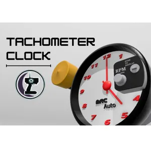 Racing Car Tachometer Clock