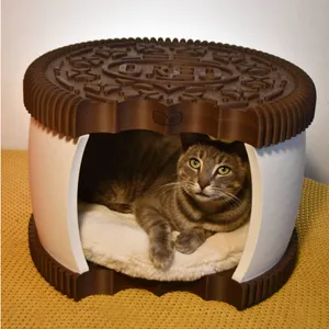 Oreo Cookie Cat Bed