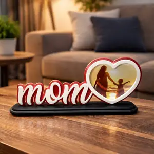 PHOTO FRAME MOTHERSDAY / MOM WITH HEART / GIFT FOR MOTHER