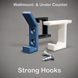 Strong Hooks - Wall / Under Counter