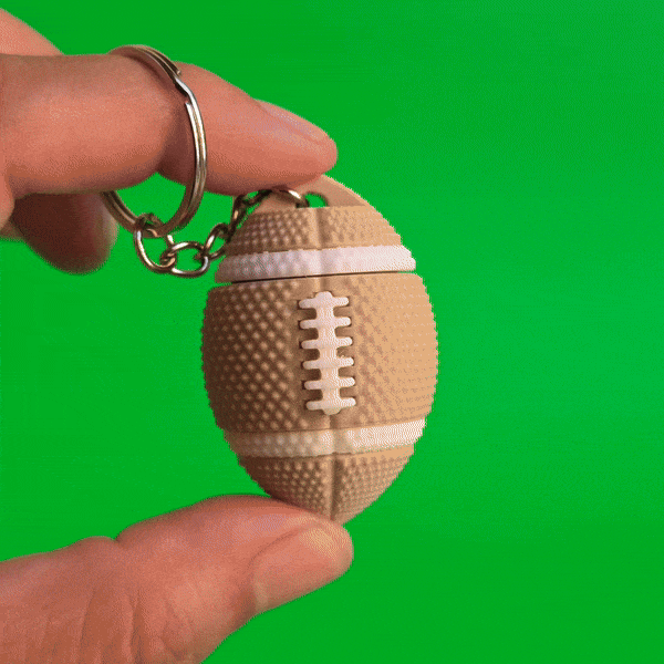 football spinner keychain