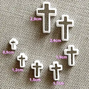 Cross Cutter for Polymer Clay, Clay cutter, Comunion, Bijou