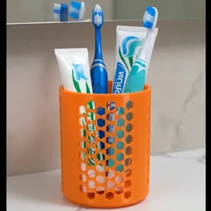Modern Hexagon Pattern Holder (Pencil Cup / Toothbrush Stand