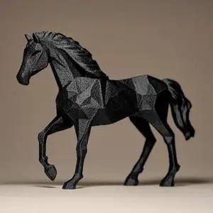 Geometric Horse Figurine