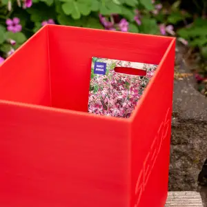 Seed Box Storage with Seed Dispenser Lid and Dibber