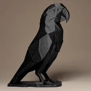Geometric Parrot Figurine