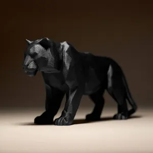 Geometric Tiger Figurine