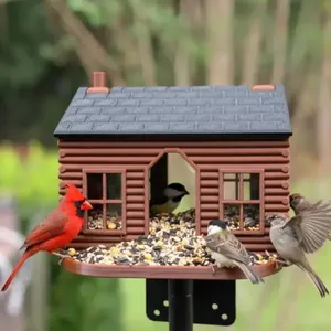 Log Cabin Birder feeder, support free design