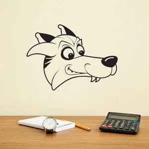Head dog for wall WallArt