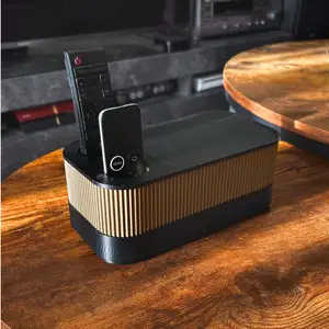 Living Room Desk Organizer with Trashcan Rippled