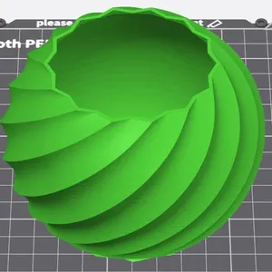 Sphere Spiral Planter Pot