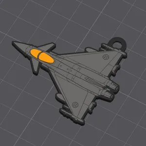 EF Typhoon Multi-Colour Keychain / Keyring