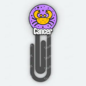 Paperclip cancer - signs of the zodiac - horoscop - bookmark