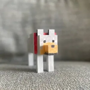 Minecraft Wolf Articulated Toy!