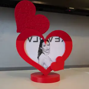 Three hearts photo frame