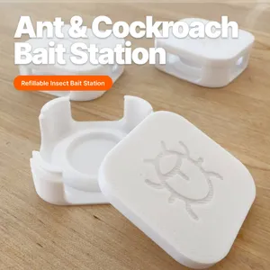 Ant & Cockroach (Roach) Bait Station – Pet-Safe, Refillable