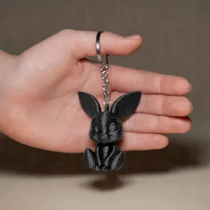 Mini Bunny Figurine and Keychain