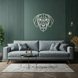 Dog Beagle for wall WallArt Low poly