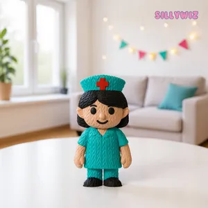 Cute Nurse Girl – Knitted – Crochet
