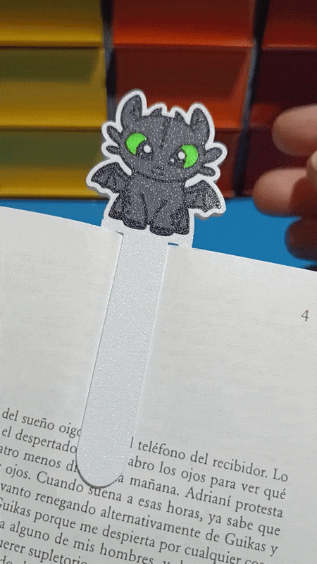 Cute DUAL Toothless Bookmark - Chimuelo Señalador DUAL