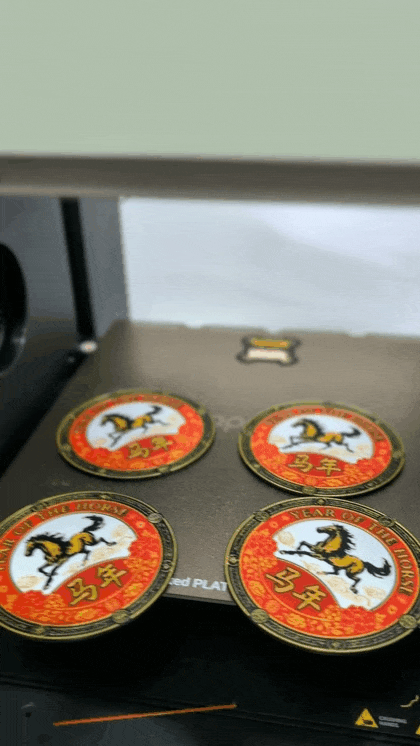 Year of the Horse: Traditional Coaster