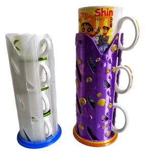 Coffee & Tea Cup& Mug Stacker Universal Fit 4 Elegant Models
