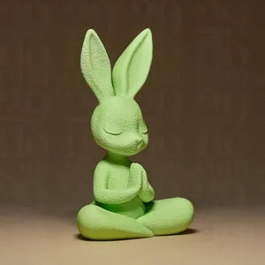 Meditating Bunny Figurine