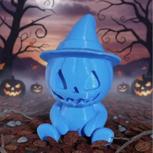 Enchanted Pumpkin Doll with Hat