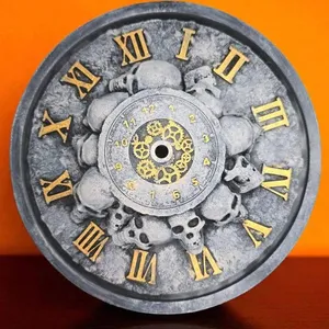 Gothic Skull Clock