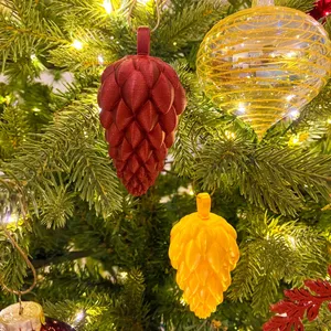 Modern Pinecone Christmas Tree Ornament