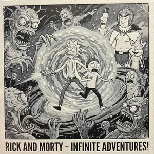 Rick & Morty BW Hueforge 200x200