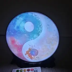 lampe lithophanie yin yang Terre